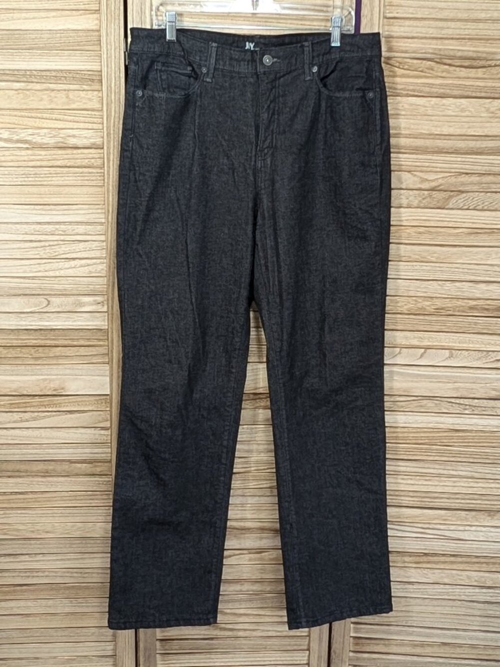 Jones New York Jeans Black Straight Leg Size 16